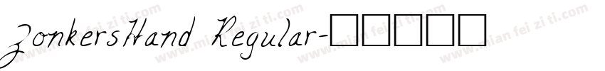 ZonkersHand Regular字体转换